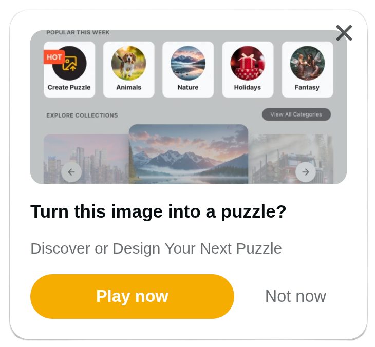 Play puzzles from a website